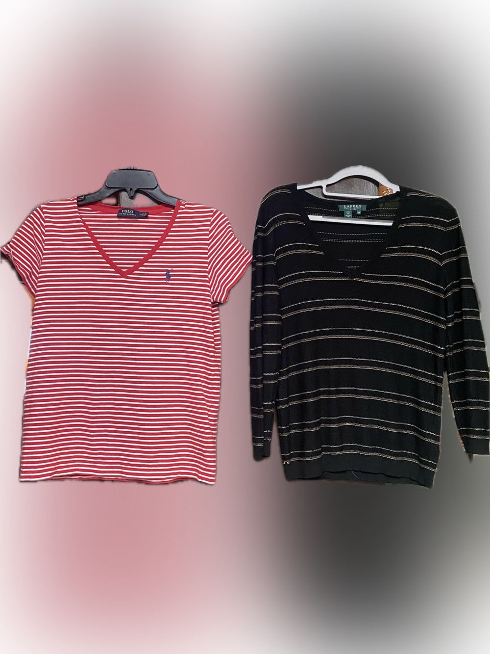 Ralph Lauren Bundle of 2 Women’s Medium Tee and Longsleeved Tops